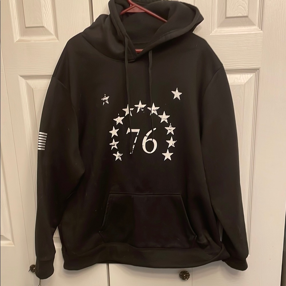 Black 1776 Hoodie 2XL